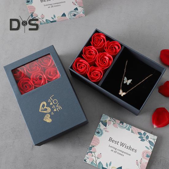 Вечная подарочная коробка с розами, консервированные цветы, шкатулка для украшений для женщин, жен, мам, на день рождения, на день матери, на день святого валентина, на рождество