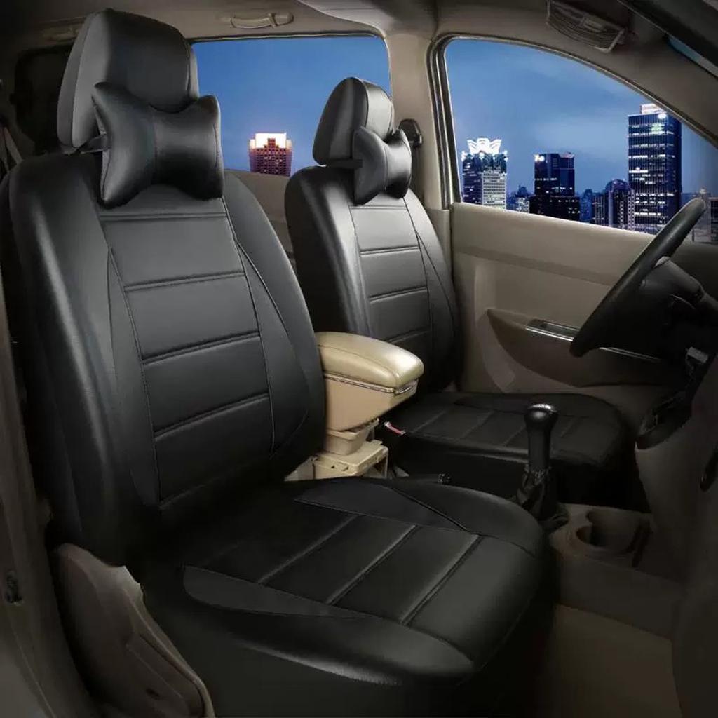 Универсальные чехлы на автомобильные сиденья, 9 шт., Защитные чехлы для передних и задних сидений из искусственной кожи, Полный комплект чехлов на автомобильные сиденья, Передние сиденья