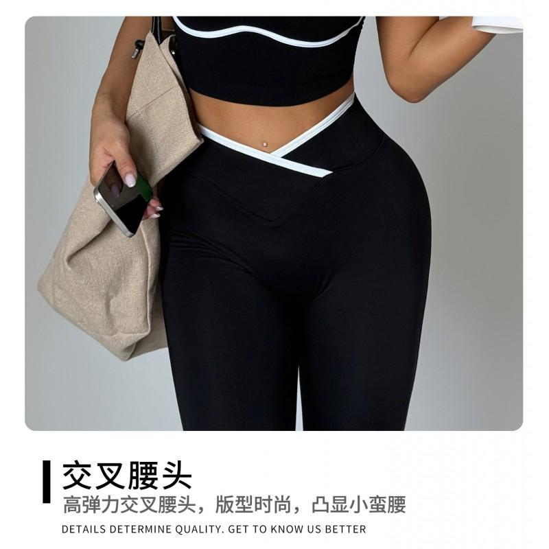 Womens High-Waisted Yoga Set With Push-Up Sports Bra Leggings Breathable Stretch Fitness Wear Gym Running Pilates