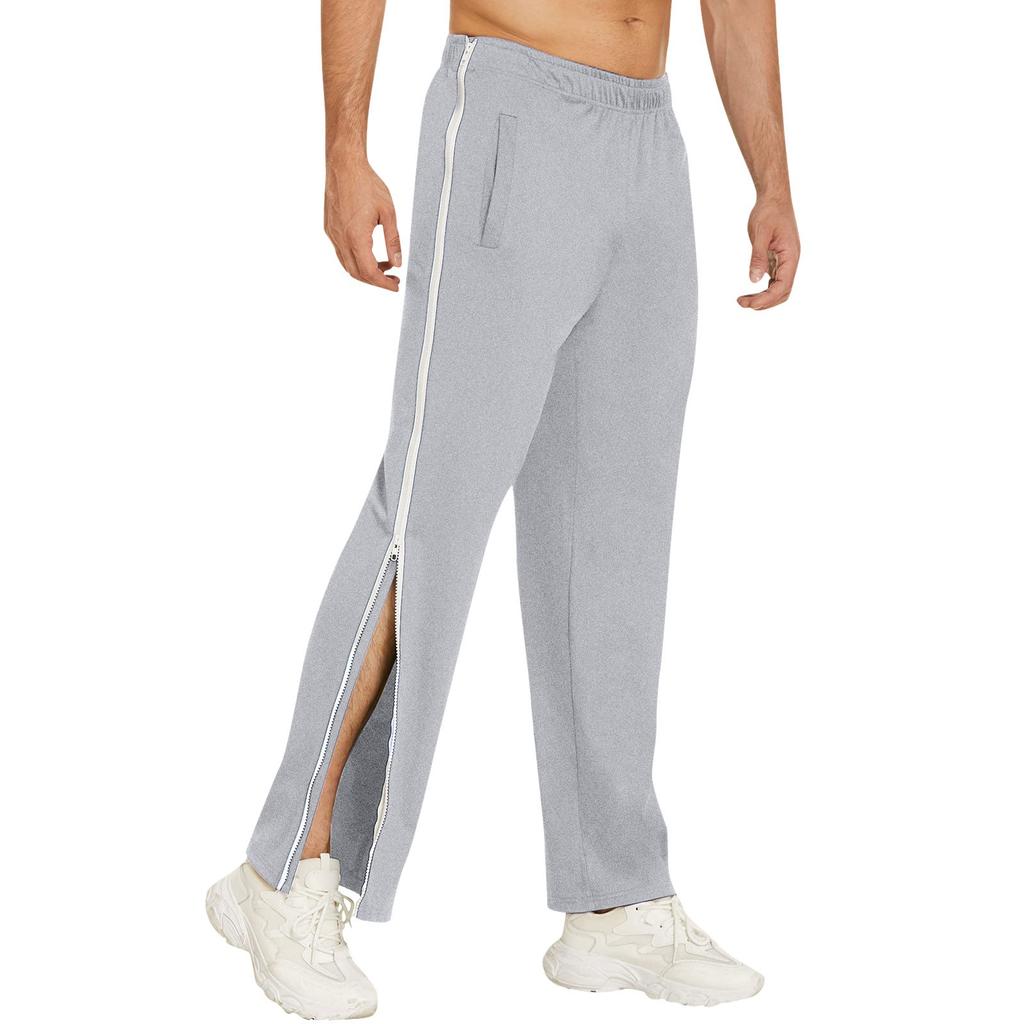 Men's Sports Jogger Pants With Side Zipper Long Pants Cargo Pants Men's Basketball Pants