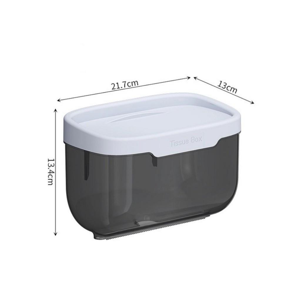 Plastic Tissue Box Wall Mounted Toilet Paper Holder Portable Tissue Holder  Storage Rack