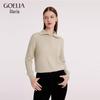 GOELIA Women's 100% Cashmere Turn-Down Collar Pullover Sweater