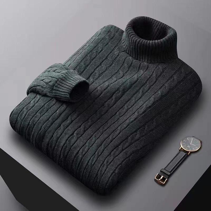 Men's Plus Velvet Thermal Underwear & Turtleneck Sweater - Zodiac Tiger/Rabbit Year Winter Collection