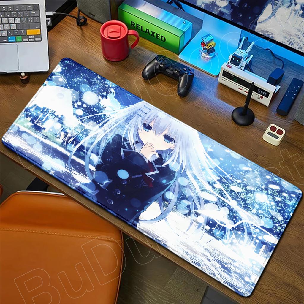 HD Милая Девушка Большой Коврик для Мыши Аниме Date A Live Коврик для Мыши Ноутбук Игровые Аксессуары Клавиатура Рабочий Стол Токисаки Куруми Тока Ятогами