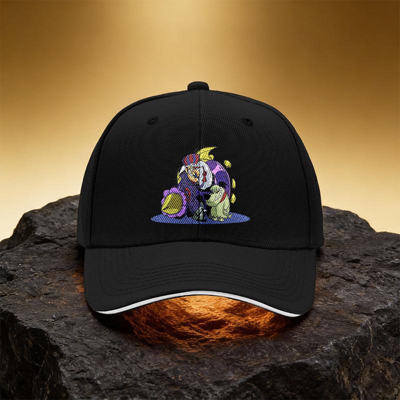 Cartoon Quirky Character And Mechanical Device Hat Unisex Printed Baseball Cap Sandwich Duckbill Cap Sports Hat Suitable for Dai