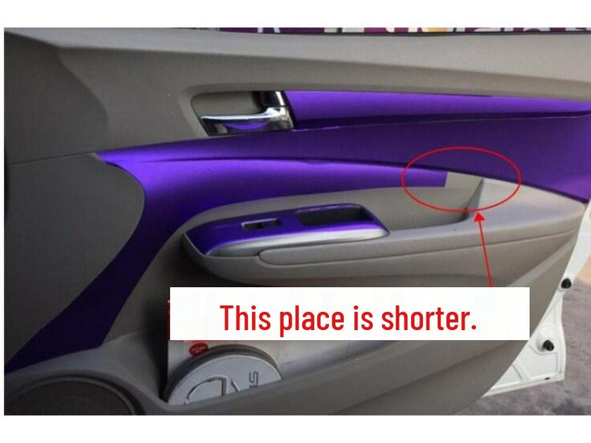 08-14 City Model Interior Carbon Fiber Console Sticker