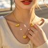 Корейское 18K Легкое Люксовое Жемчужное Ожерелье-Юбка - Модный Дизайн Ракушки из Нержавеющей Стали
