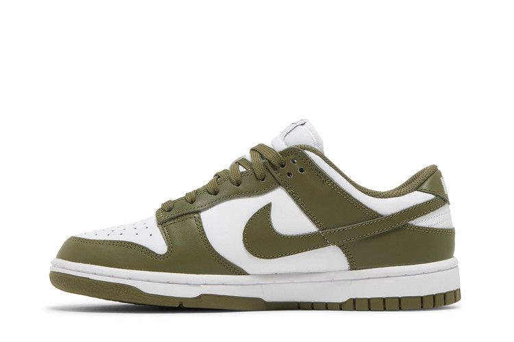Женские кроссовки Nike Dunk Low Medium Olive (Женский) Белый/средний оливково-белый