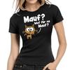 What for a Mouth? Mouse Cat Fun Cartoon Comedy Lady Women Girlie T-Shirt