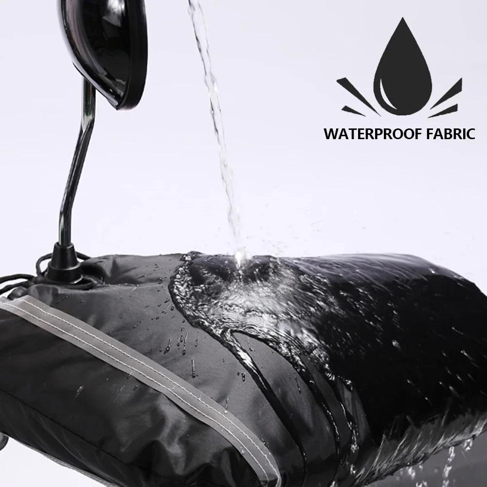 2 шт. Зимние теплые перчатки на руль мотоцикла, перчатки на ручку снегохода, перчатки для водителя, водонепроницаемые, ветрозащитные аксессуары