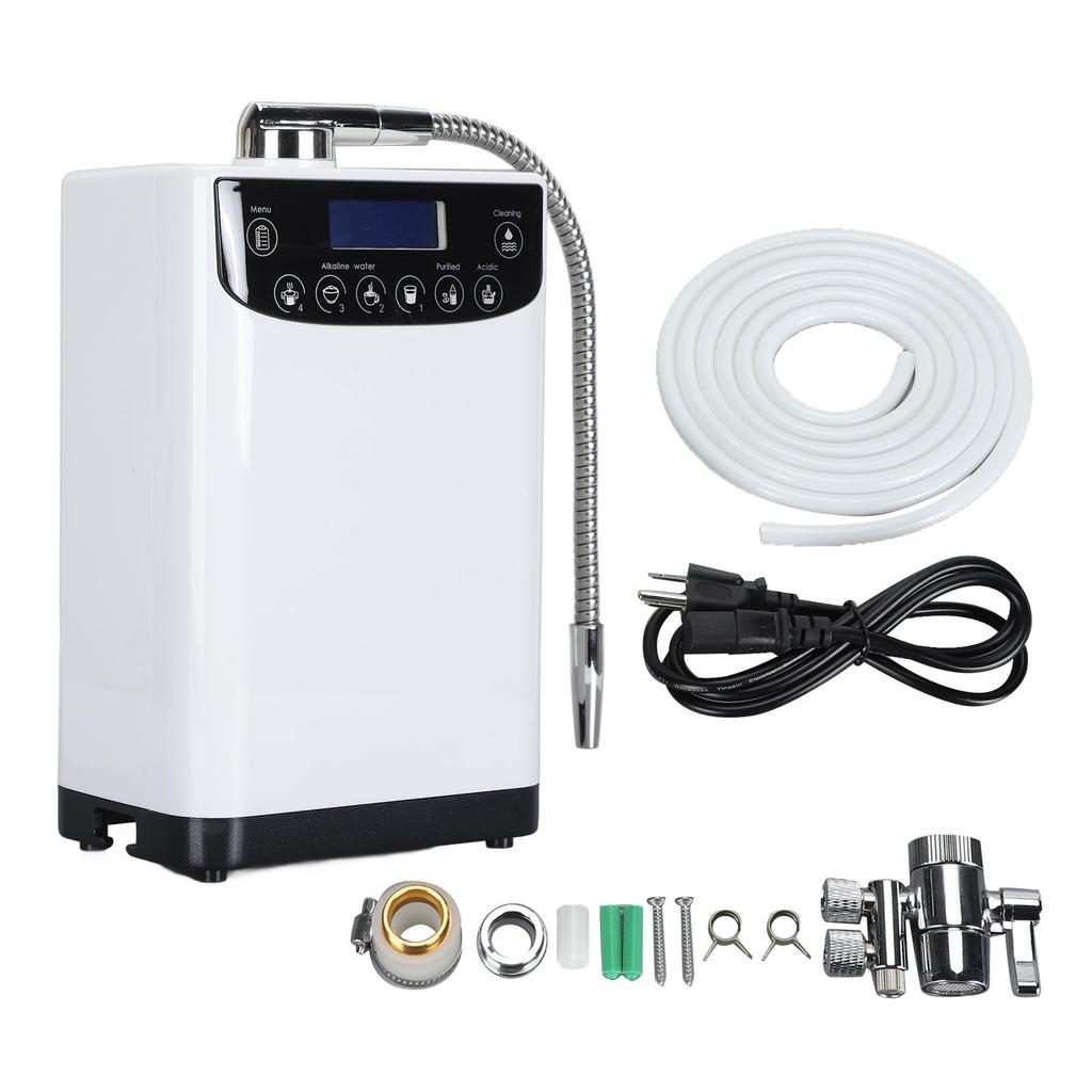 Hydrogen Rich Alkaline Water Machine White LED Display Touch Control Automatic Cleaning Alkaline