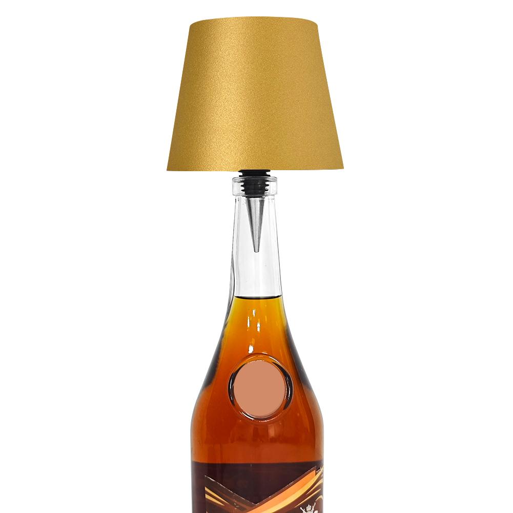 Светодиодная настольная лампа, перезаряжаемая, 2000 мАч, металлическая, с регулируемой яркостью, лампа-бутылка с плавной регулировкой яркости, светодиодная лампа-бутылка для вина, семейный ресторан и бар