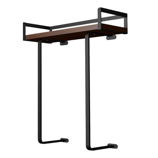 Настенная вешалка для полотенец с деревянной полкой, прочная, несущая, простая установка, органайзер для хранения рулонных полотенец в ванной комнате