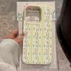 Floral Stripes Pattern Phone Case For iPhone 17 Pro Max 16 Plus 15 Pro 14 13 12 11 XR 17Air Lychee Textur Soft Cover