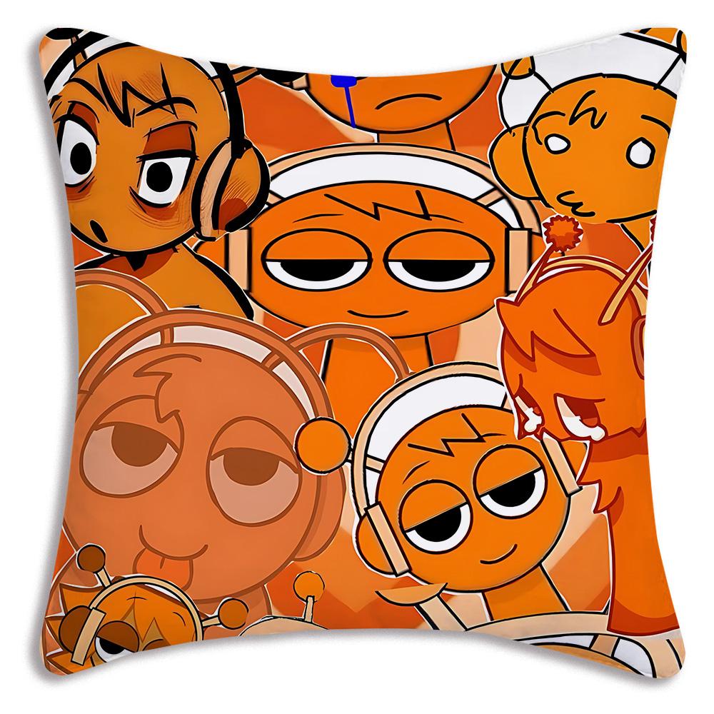 Игровой смешной Для S-SprunkiS Наволочки Мультяшный Диван Декоративный Дом Двусторонняя Печать Короткий Плюш Милый Чехол для Подушки