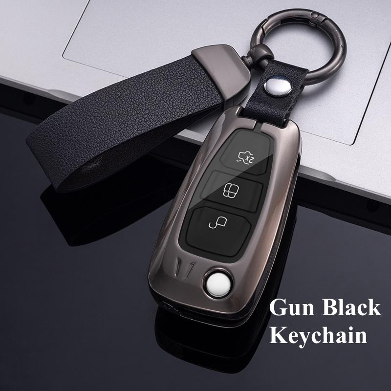 Высококачественный металлический автомобильный складной чехол для ключей, сумка-брелок для Ford Focus C-Max S-Max Galaxy Mondeo Ranger Transit Tourneo, индивидуальный протектор