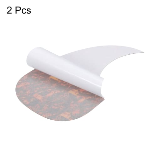 uxcell Acoustic Guitar Pickguard, 104cm, Self-Adhesive, Right-Handed, Waterdrop Shape, Brown, Pack of 2