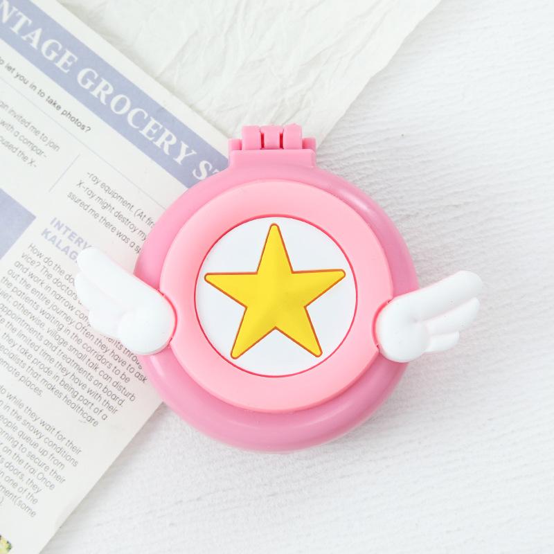 Симпатичные мини-складные гребни для волос с зеркалом, портативные для путешествий, массажная расческа для женщин и девочек, щетки для волос, аксессуары для укладки