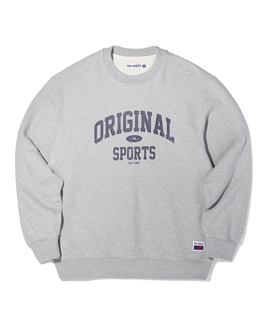 PRO-SPECS Arch Logo Crew Neck Sweatshirts M.Gray