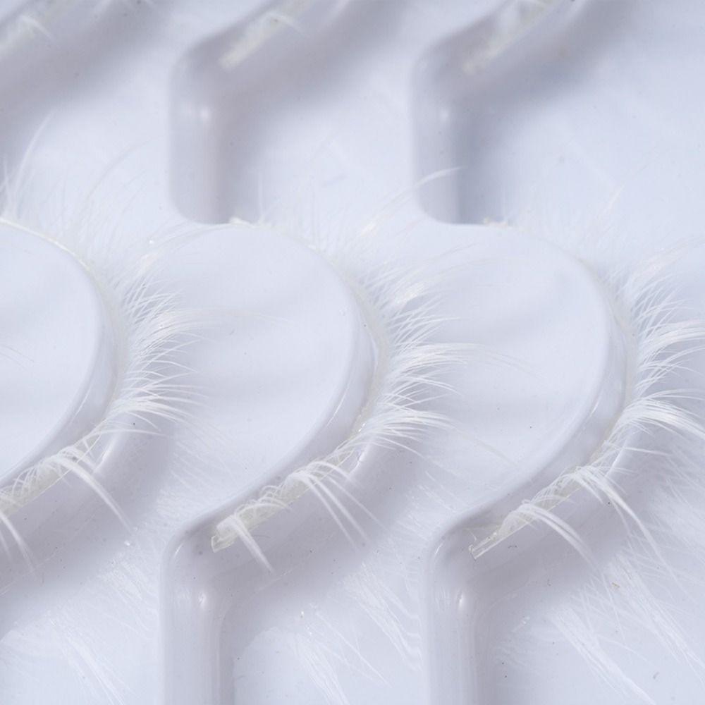 Japanese Style 3D Upper Lashes White Manga Lashes  for Halloween Party Stage Masquerade