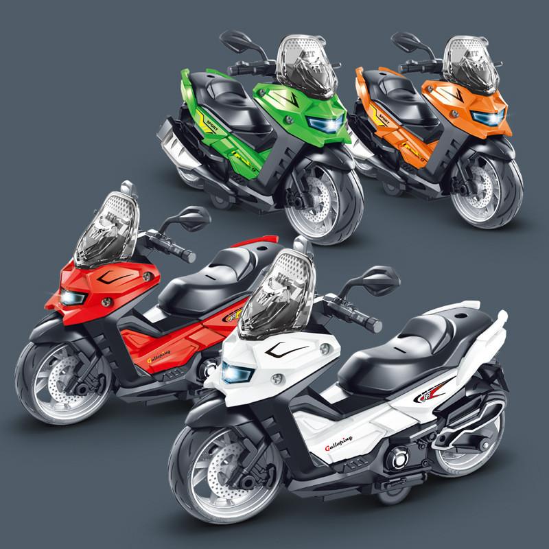Childrens Plastic Motorcycle Model With Sound Light Music For Sensory And Motor Skills