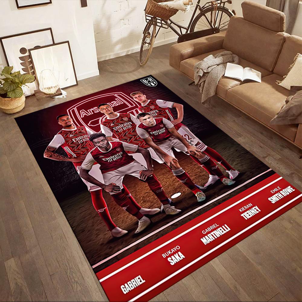 Arsenal Area Rug Perfect for Decorate room Living Rooms Dormitory Study room Anti-slip Rug Decorate Offices Perfect Gift for Women/Men