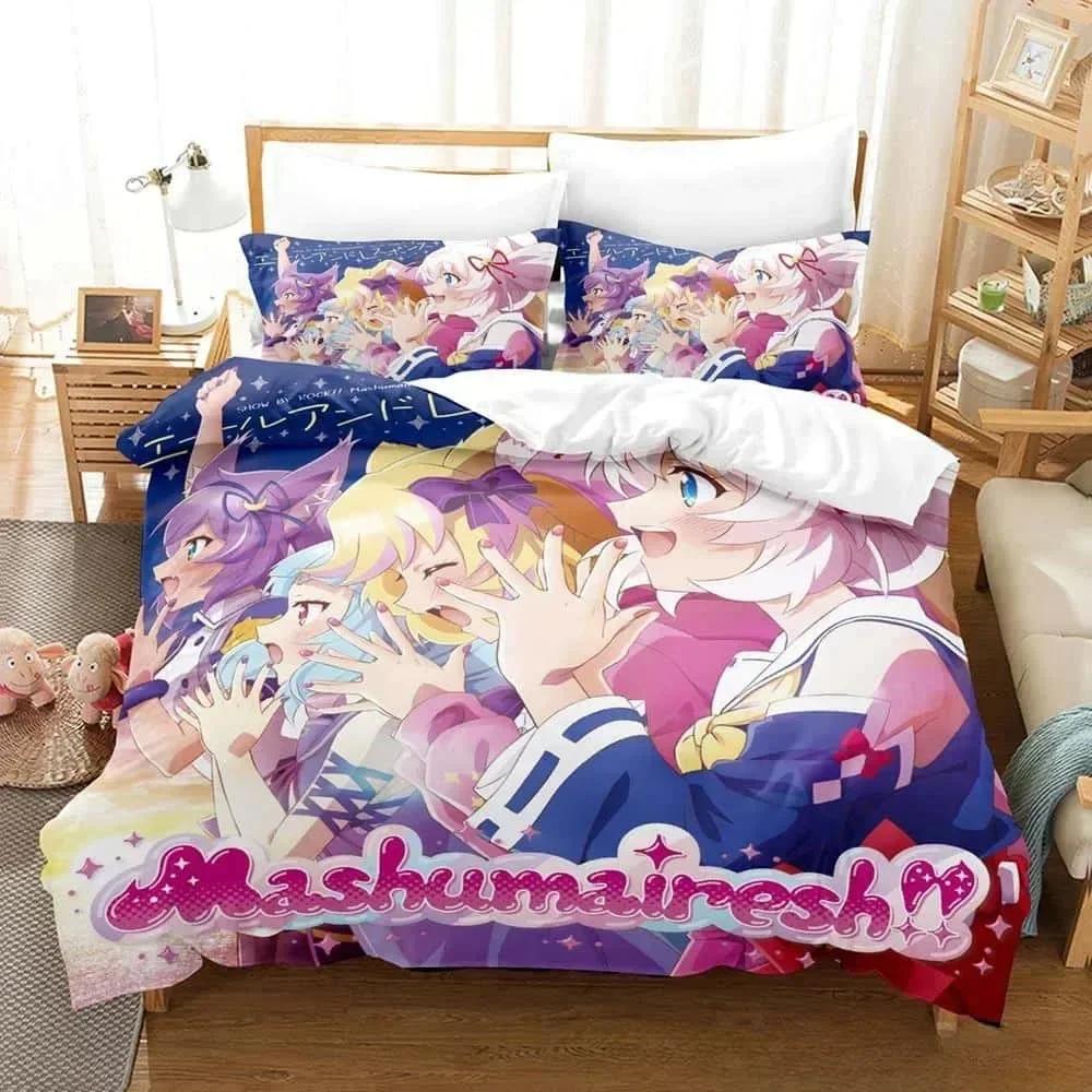 Аниме Комплект Постельного Белья Bed Show By Rock! Комплект постельного белья Односпальный Полуторный Двуспальный Кинг-сайз Комплект для кровати Взрослый Детский Спальня Комплекты пододеяльников