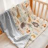 Printed Doudou Baby Quilt: Fleece Comfort Blanket for Toddlers