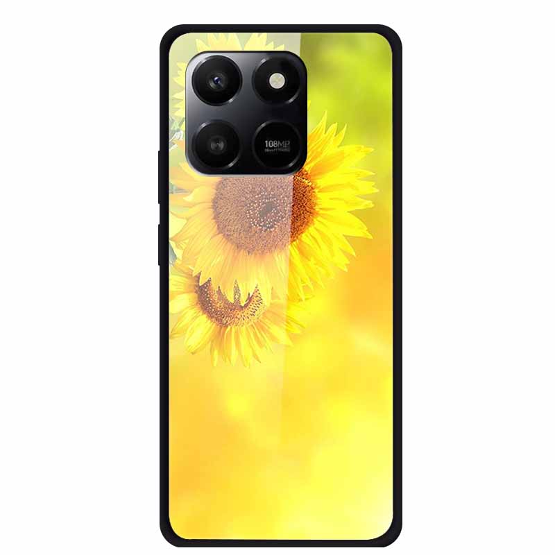Glass Case For Honor X7d Play 10T 5G Case Soft Bumper Hard Tempered Glass Back Cover For Honor 400 Smart 2025 Phone Cases Fundas