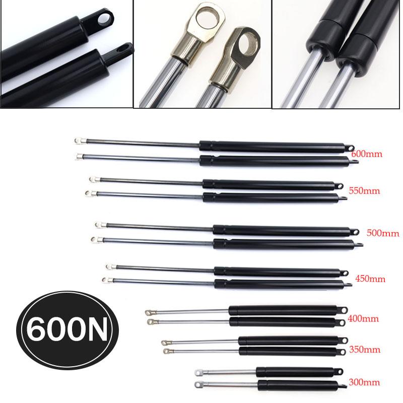 2pcs 300-600mm 300-1200N Car Gas Struts Bonnet Hood Trunk Tailgate Shock Lift Strut Support Bar Gas Spring Bus Bed Truck Window