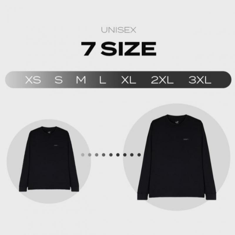 Puma Bodywear Unisex Black Long Sleeve T shirT 2pack