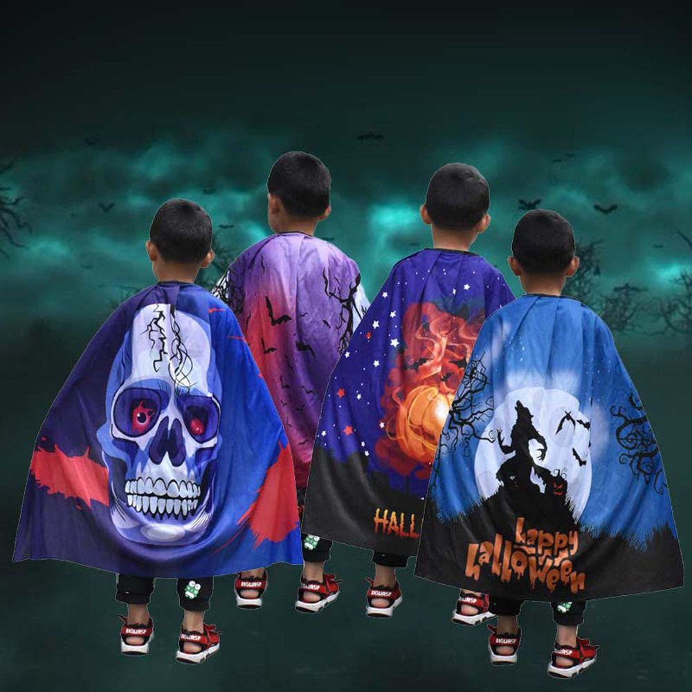 Party Pumpkin Costume Ghost Cosplay Wizard Terrifying Clothing Children's Cloak Halloween Cloak