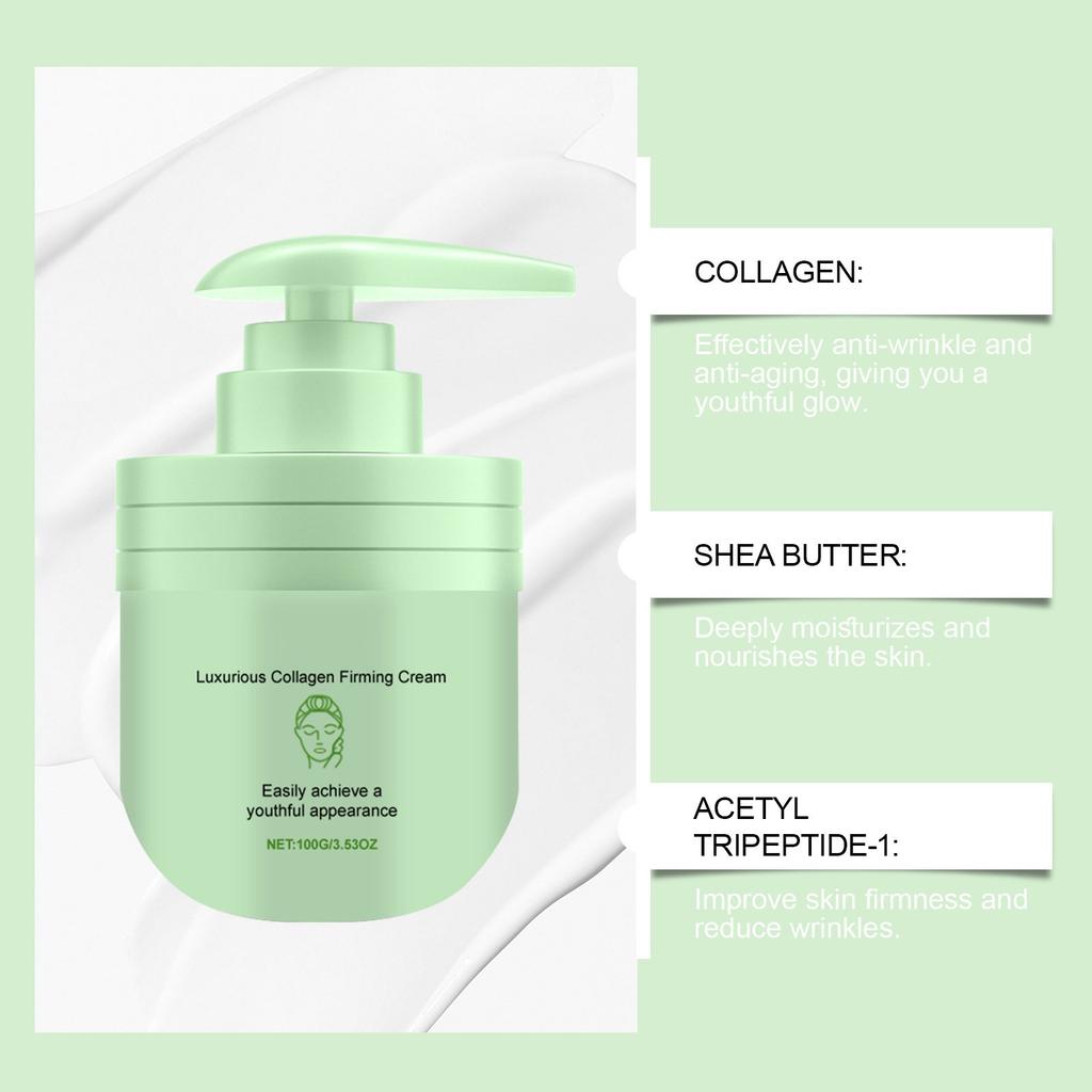 Укрепляющий увлажняющий крем с коллагеном питает тело и придает коже сияние благодаря увлажняющему и питательному крему для ухода за кожей