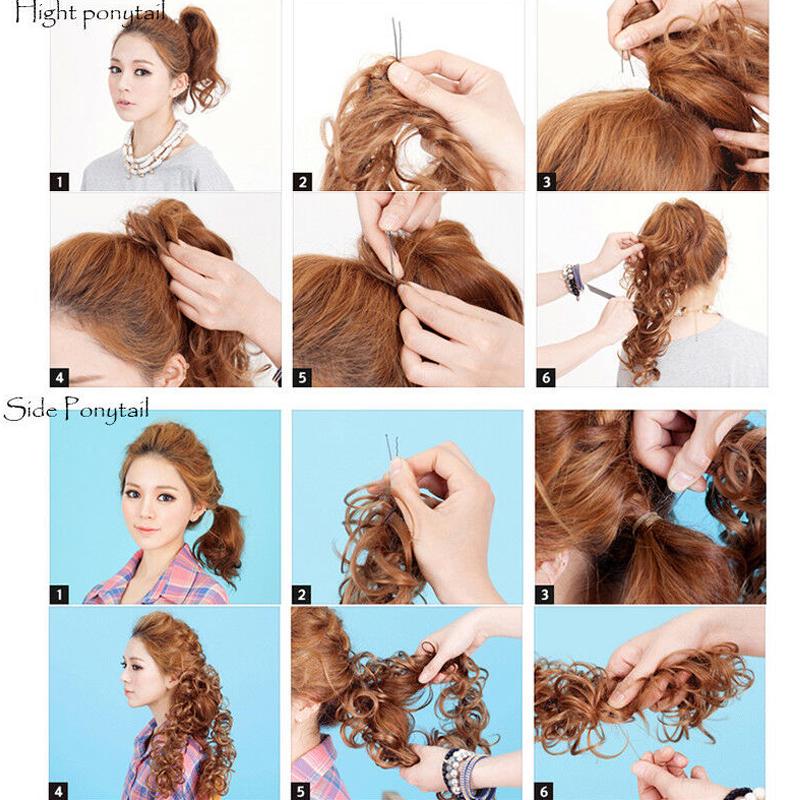 Шиньон из искусственных волос