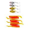 Momo Lure Sea Bass Lure Metal Jig Metal Vibration Shad Jig Head Shad Body Head X 4 75mm Shad Set [momo Lure] MVS-16 MVS-22 MVS-28 (16g + 01)