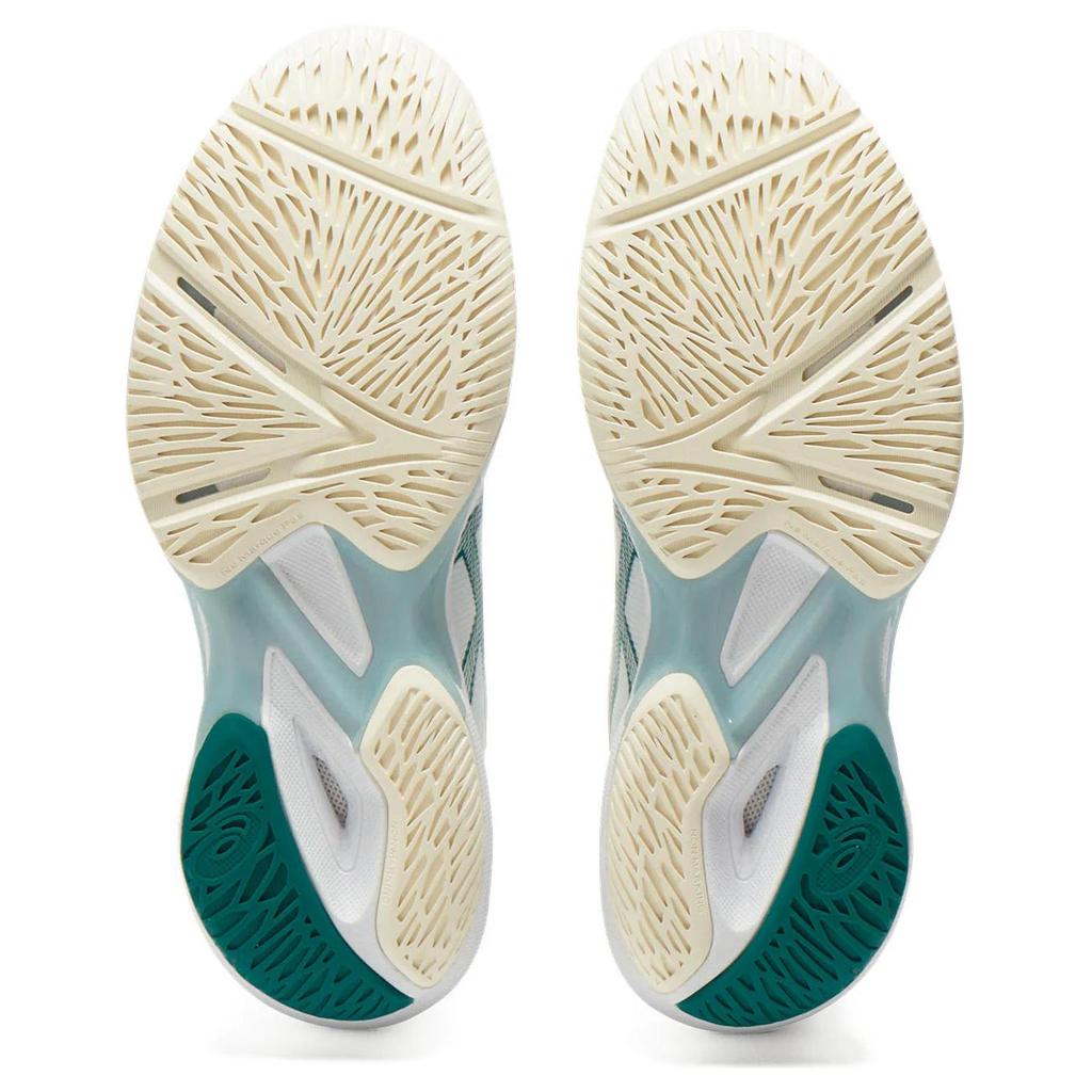 Asics Solution Speed FF 3 Удобные Универсальные Нескользящие Низкие Теннисные Кроссовки Женские кроссовки Белый Зеленый 1042A289-100