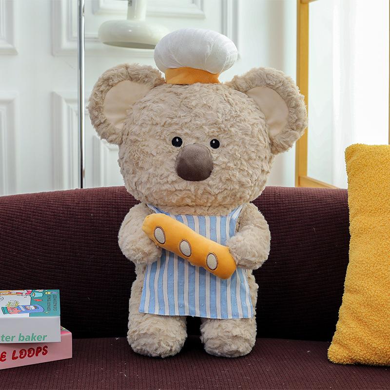 Cute Baking Elephant Plush Toy Bear Koala Wearing Chef Hat Doll Doll Children's Gift