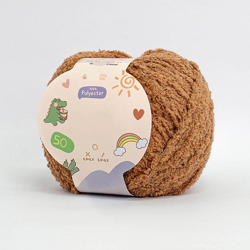 Soft Chenille Yarn Baby Knitting Wool Yarn Plush Thick Velvet Yarn for Hand Knitting Crochet DIY Sweater Scarf Hat Doll