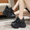 Korean Version of Thick-soled Heightened Breathable Mesh Versatile Dad Shoes 2025 Autumn Fashionable Versatile Casual Foreign Style Muffin Tide Shoes