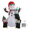 1,8 м высота Рождественский надувной снеговик пингвины со светодиодными огнями надувной снеговик пингвины на открытом воздухе