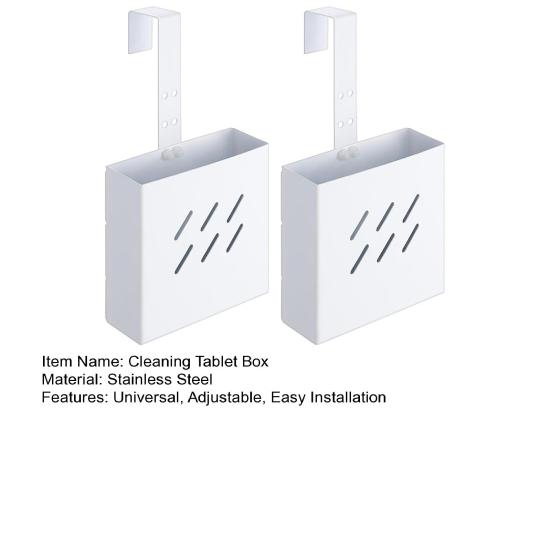 Держатель таблеток для чистки унитаза из нержавеющей стали, коробка для чистящего средства для унитаза с регулируемым крючком, универсальный держатель для таблеток для бачка унитаза