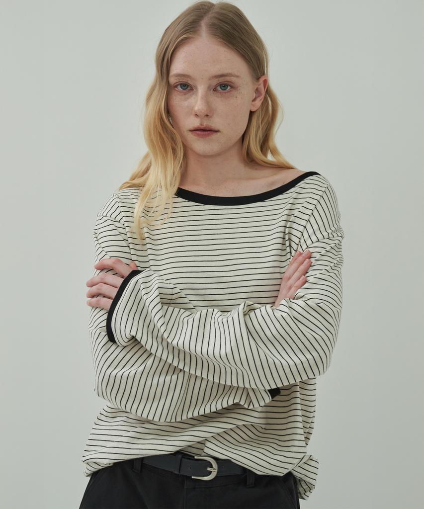 MOTT Boat Neck Off-Long Sleeveless - Ivory