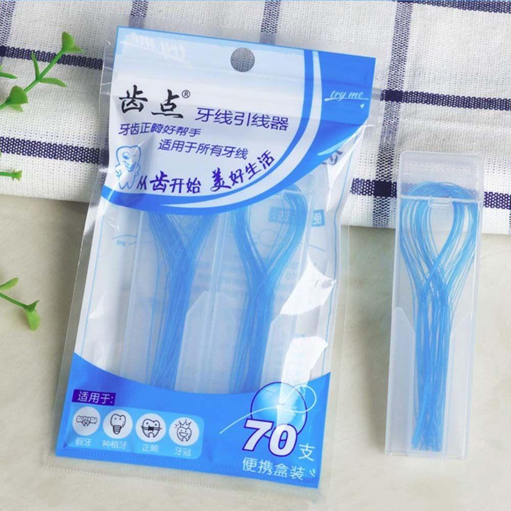 Nylon Loop Design Needle Tooth Brackets Wire Holder for 70Pcs Oral Hygiene Care