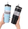 890ml High Quality Double Wall Cups 890ML Stainless Steel Portable Coffee Mug For Car With Lids Tumbler With Handle And Straw