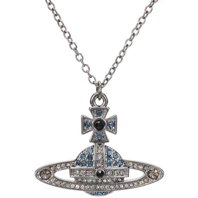 Ожерелье «Сатурн» с бриллиантами класса люкс - Женская модная универсальная цепочка для ключицы