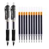 Retractable Gel Pens Set Black/red/blue Ink Colored Gel Pen 0.5mm Replaceable Refills Office&school Supplies Stationery Signing Pen