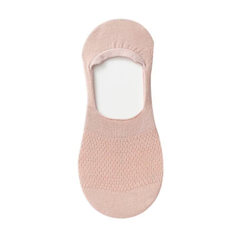 Летние ультратонкие дышащие носки-тапочки однотонные с низким вырезом носки-лодочки силиконовые противоскользящие невидимые носки EMA