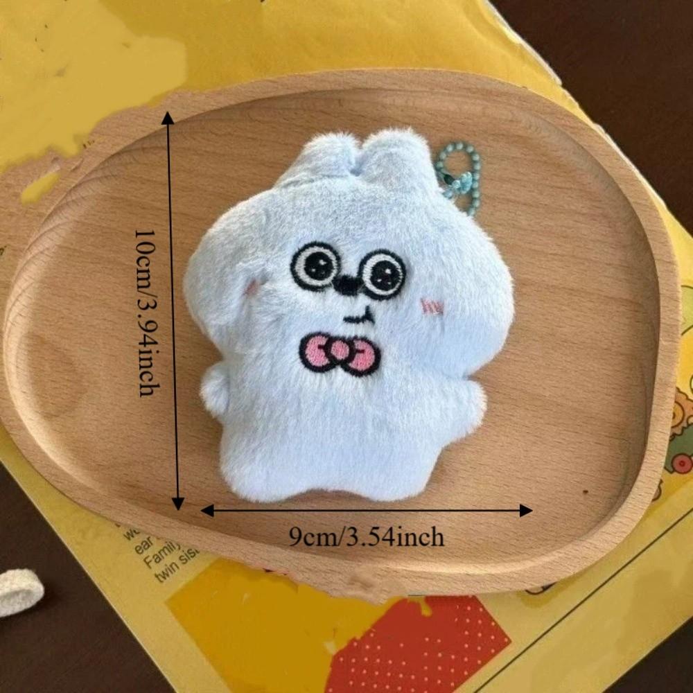 Cartoon Squeezing Keychain Friendship Rabbit Pendant Cute Plush Rabbit Keychain  Key Decor