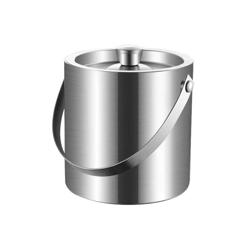 304 Stainless Steel Double-Layer Ice Bucket