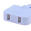 Регулируемый штепсель европейского типа, электрический адаптер с USB для зарядки мобильного телефона, переходник-розетка
